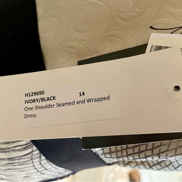 BNWT Lela Rose Silk Asymmetrical One Shoulder Cocktail Dress Size 14 - Picture 8 of 15